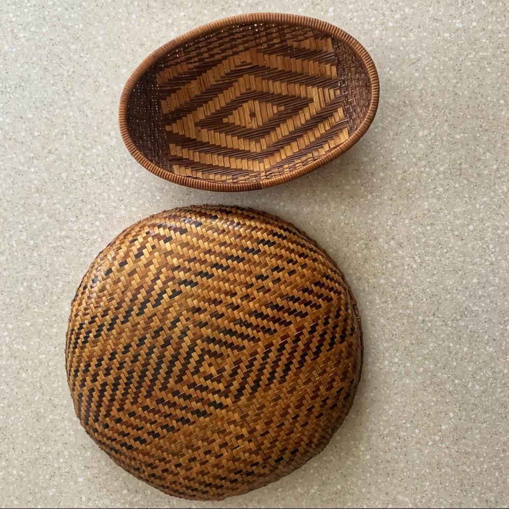 Woven Aztec Basket Set